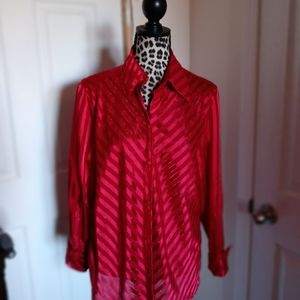 Hygard blouse. Med. Red.